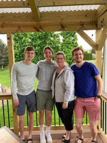 Mrs. Merges and her three sons. Photo Credit: Mrs. Merges