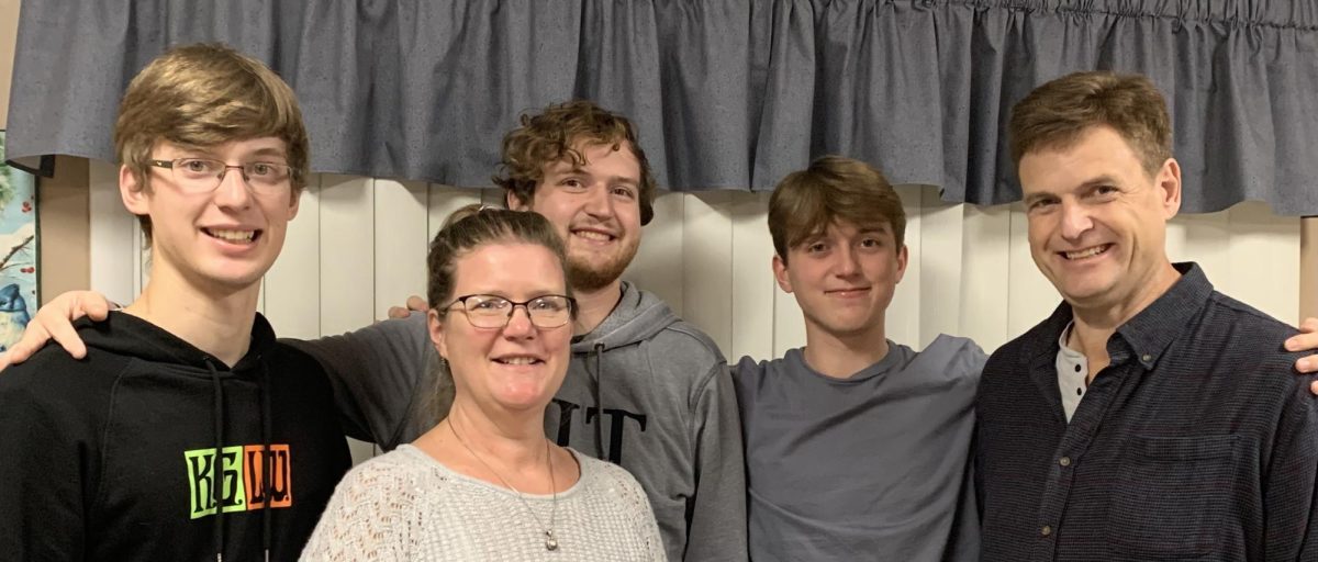 Mrs. Merges, her husband, and her 3 sons