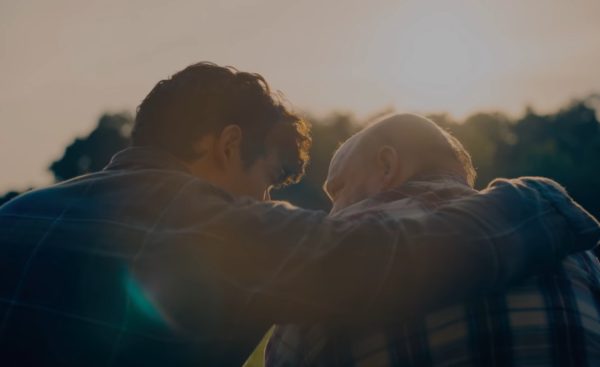 An emotional moment between Kent an his father.