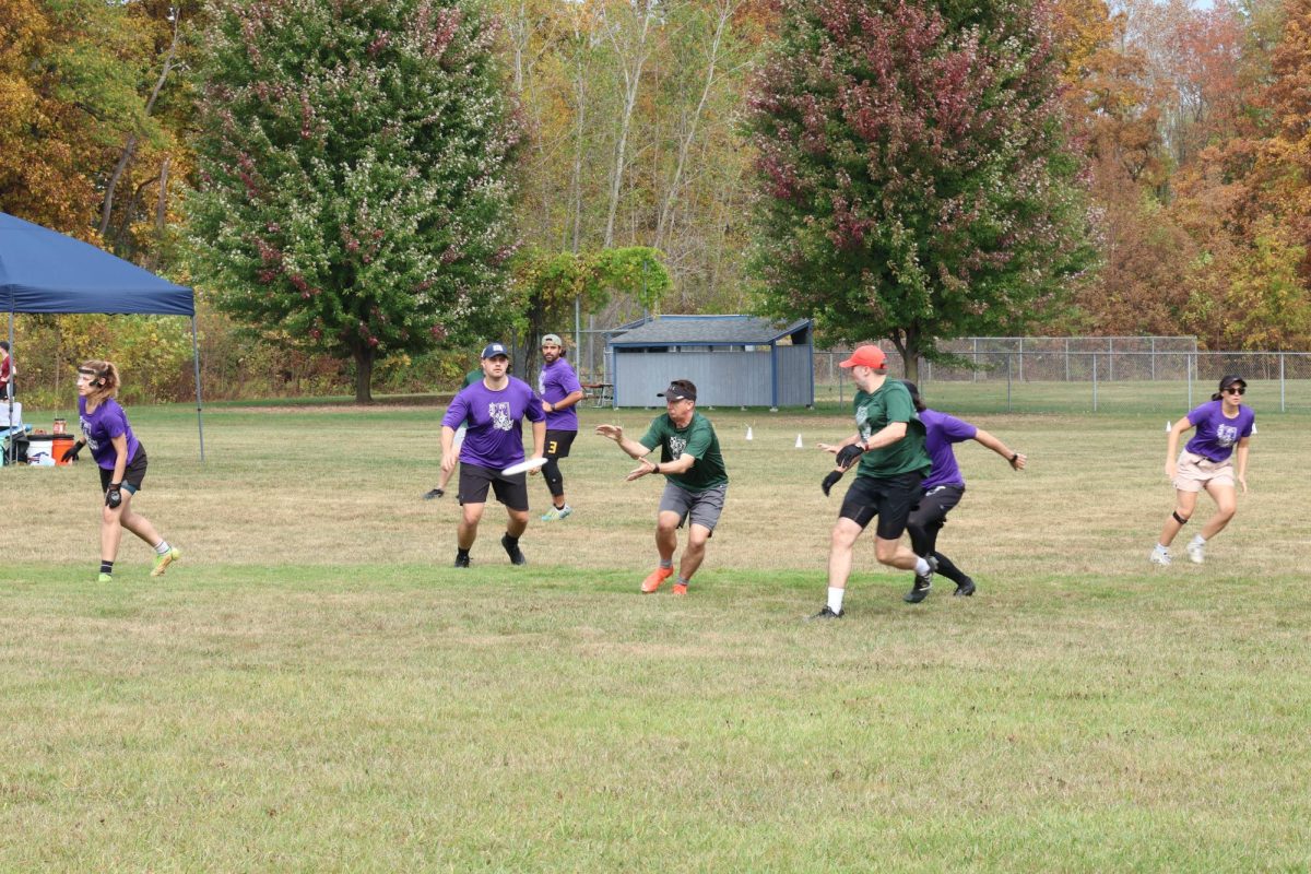 Mr. Dahlstrom playing ultimate frisbee, provided by Mr. Dahlstrom